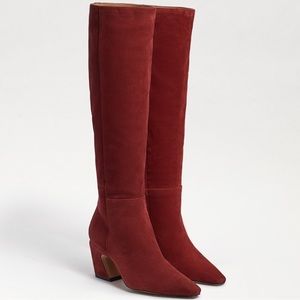 Sam Edelman Burgundy Heeled Boots